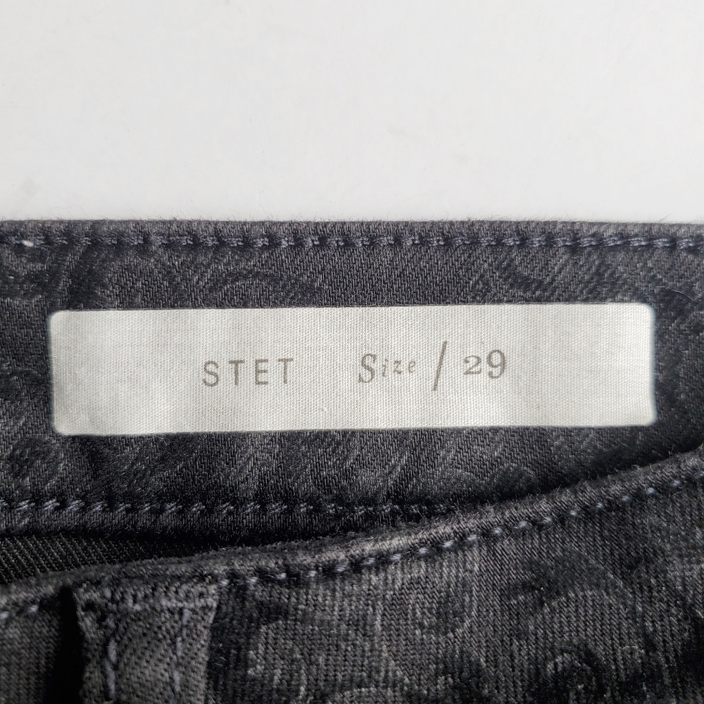 Pilcro jeans STET Black straight leg jeans flocked jeans 29 stretch comfortable - Picture 7 of 10